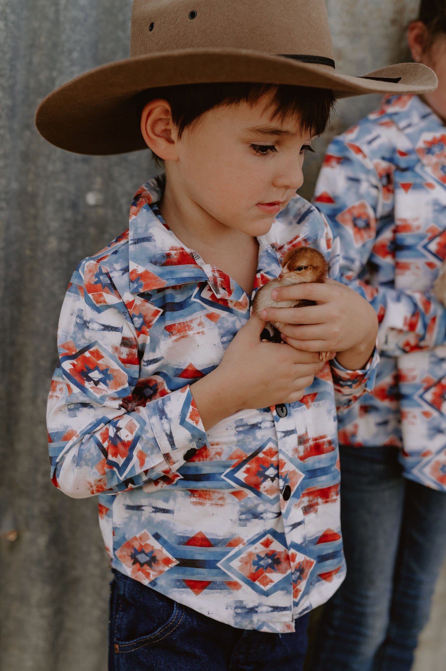 Aztec button up