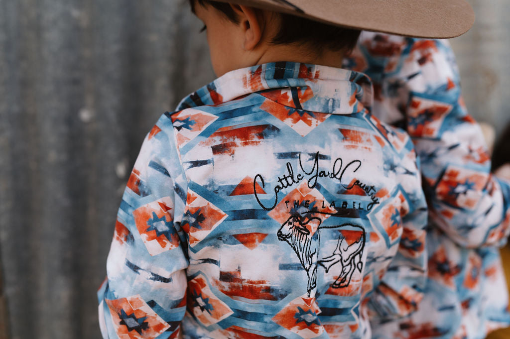 Aztec button up