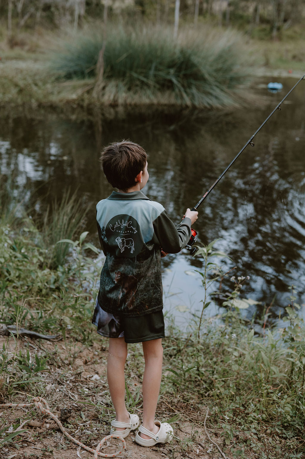 Bambi cow fishing shirt