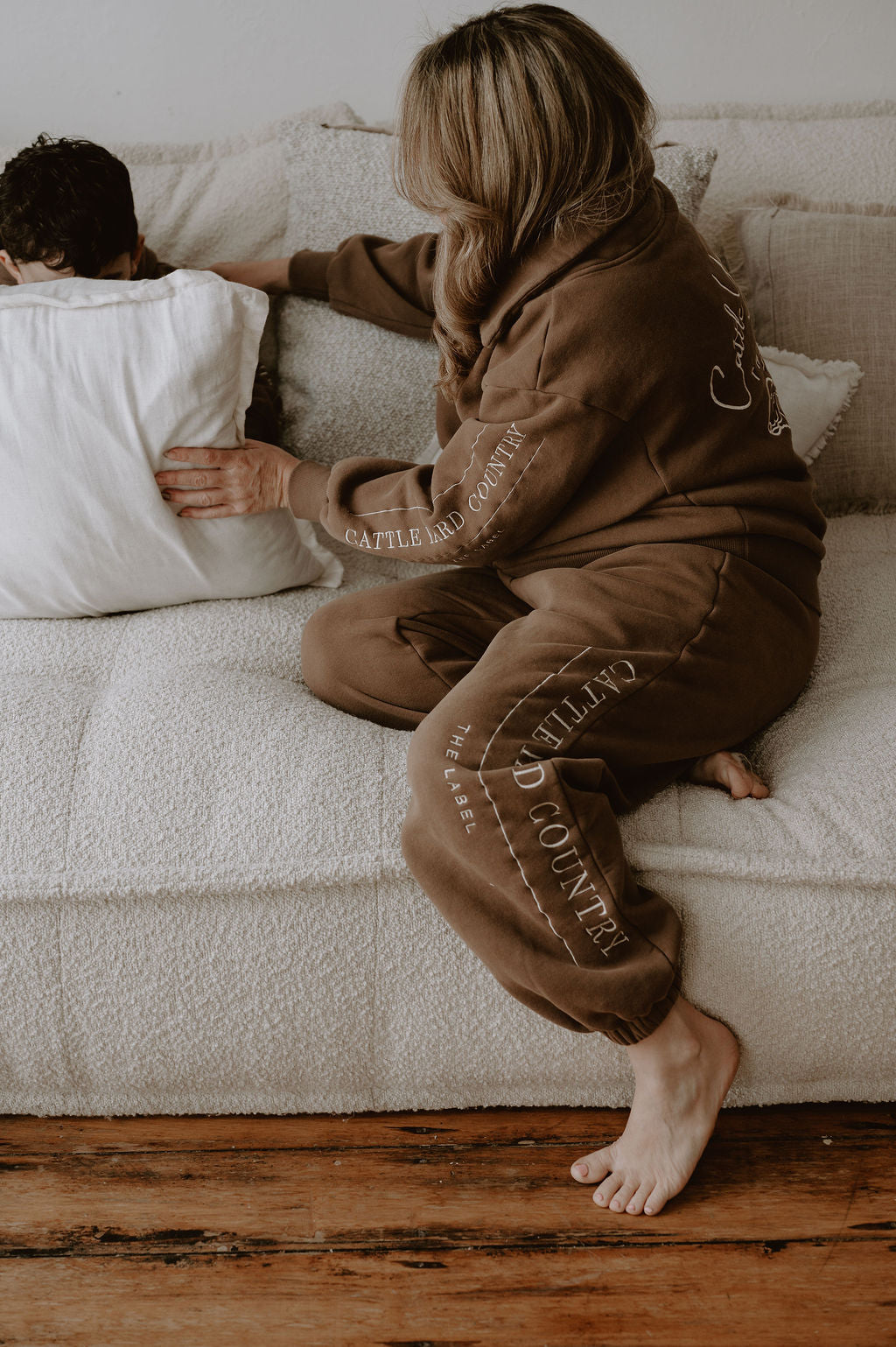 Chocolate V-Neck Jumper