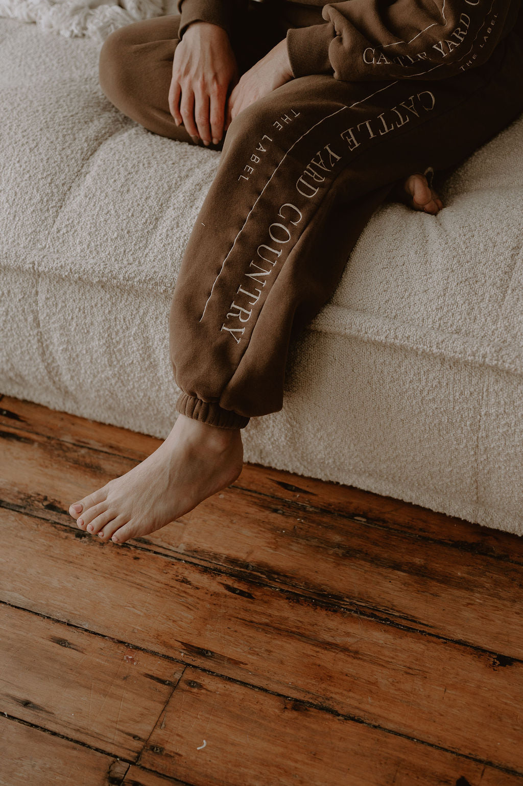 Chocolate track pants