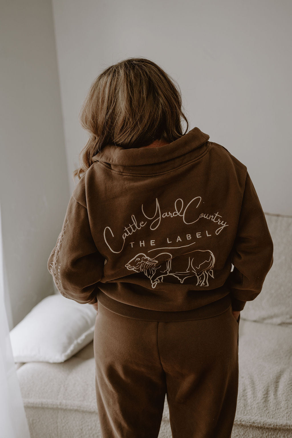Chocolate V-Neck Jumper