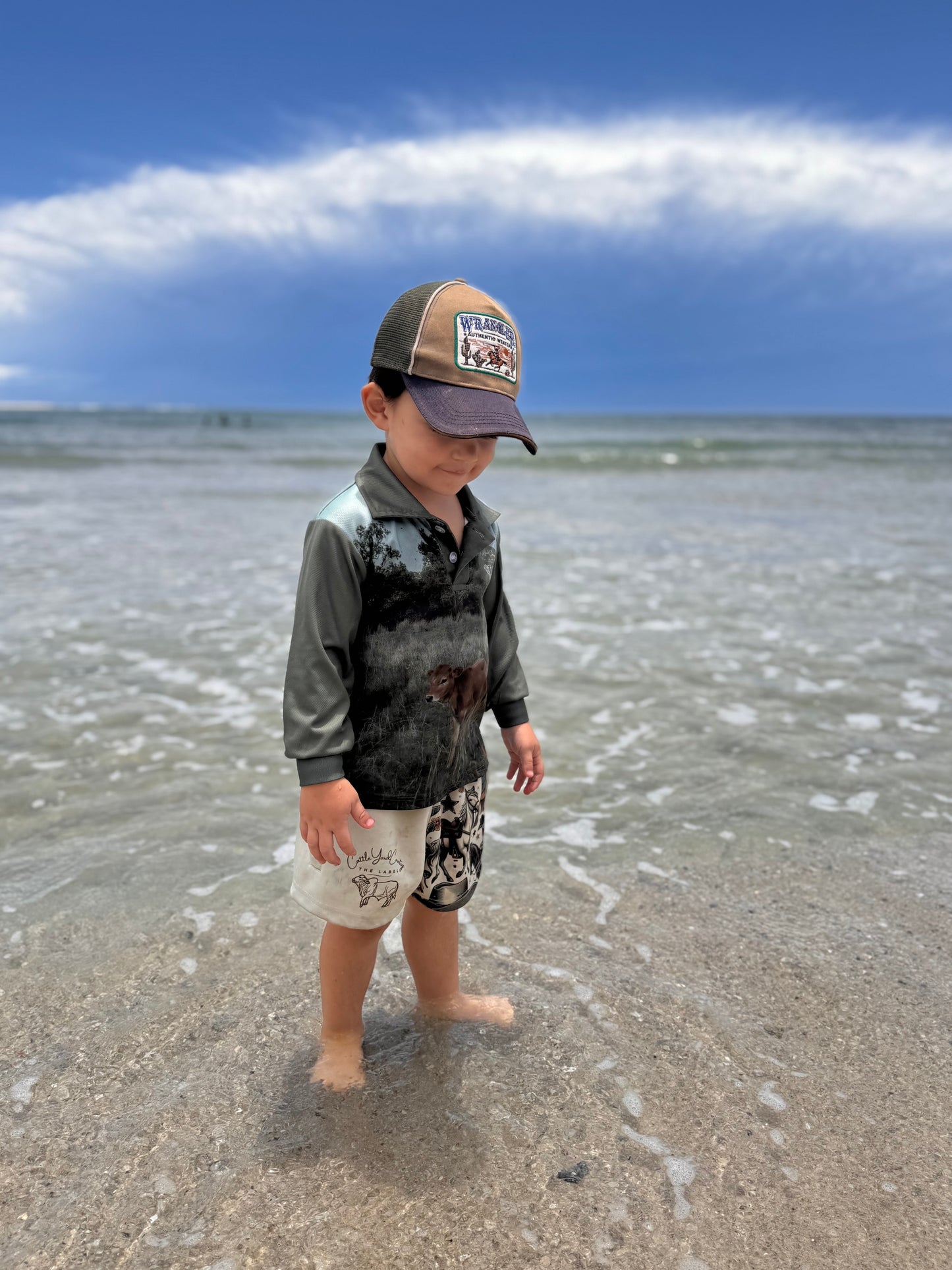 Bambi cow fishing shirt